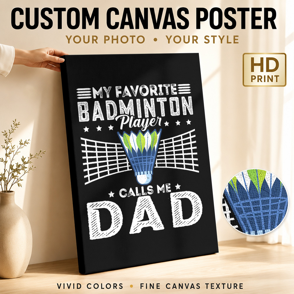 Badminton Foto - Pôster de Impressão em Tela Personalizado