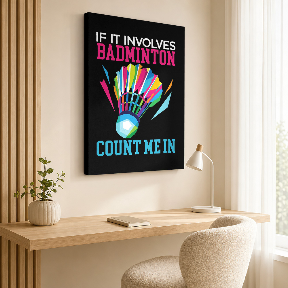 Pôster em Tela com Tema de Bad - Badminton Foto avaliação e preço