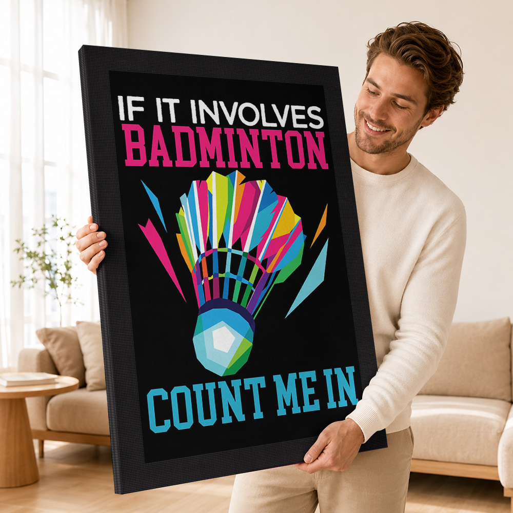 Pôster em Tela com Tema de Bad - Badminton Foto avaliação e preço