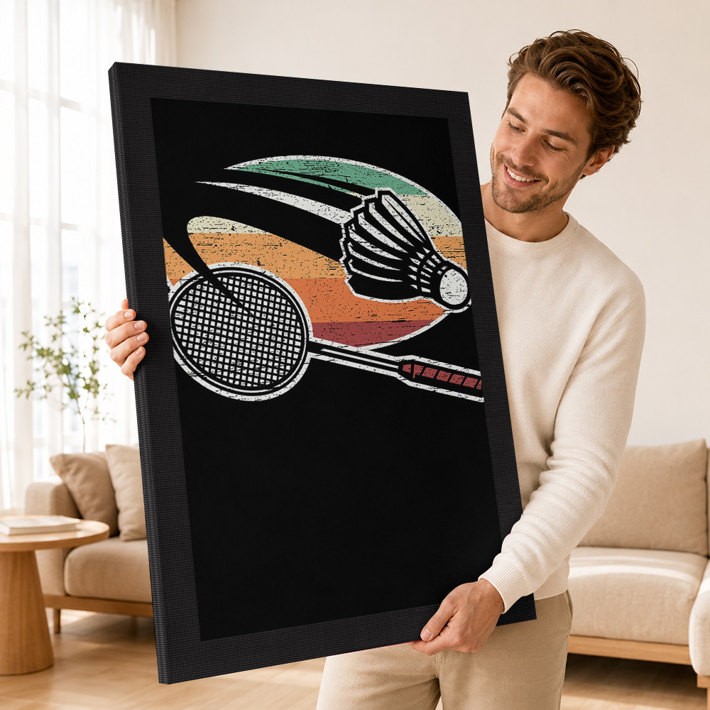Pôster de Pintura em Tela de B - Badminton Foto avaliação e preço