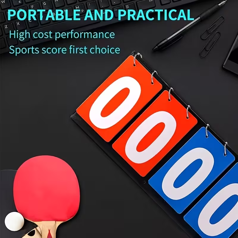 Placar manual portátil de 4 dí - Badminton Rank avaliação e preço
